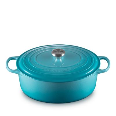 Le Creuset Enameled Cast Iron Signature 8 Qt. Oval Dutch Oven with Lid - Caribbean