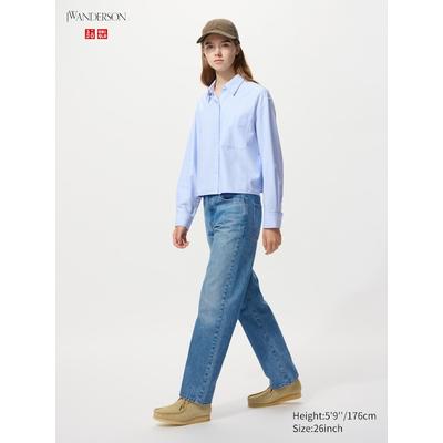 Uniqlo - Straight Jeans - Blue - 27inch