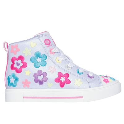 Skechers Girl's Twinkle Toes: Twinkle Sparks - Super Blossom Sneaker | Size 2.0 | Periwinkle | Synthetic/Textile