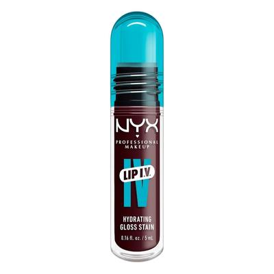 NYX Professional Makeup Lip IV Gloss Serum feuchtigkeitsspendend Lipgloss 14 - MAUVE N MOIST 5 ml Schwarz Image