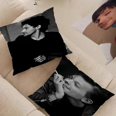 L-Louis Hot Singer T-Tomlinsons Stitch Lucky Dragon Kissenbezug Sofakissenbezug Home Room Dekoration Image