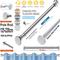 TEMU Atek Extendable Curtain Tension Rod Stainless Steel Adjustable Straight Shower Curtain Liner Rail Anti-rust Telescopic Bathtub No Drilling Anti Slip Curtain Rod For Bathroom Kitchen Closet