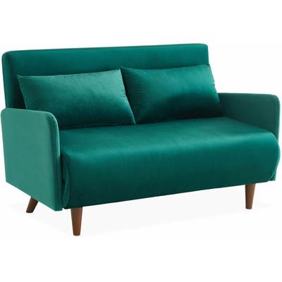 sweeek - 2-Sitzer-Sofa mit Samtbezug, Samt, Grün Image