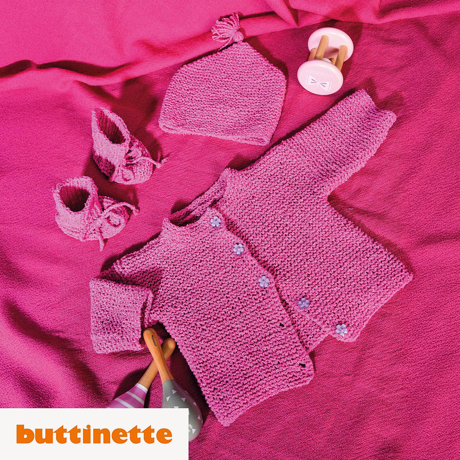 Strickanleitung – Baby-Set aus Woll Butt Fraja