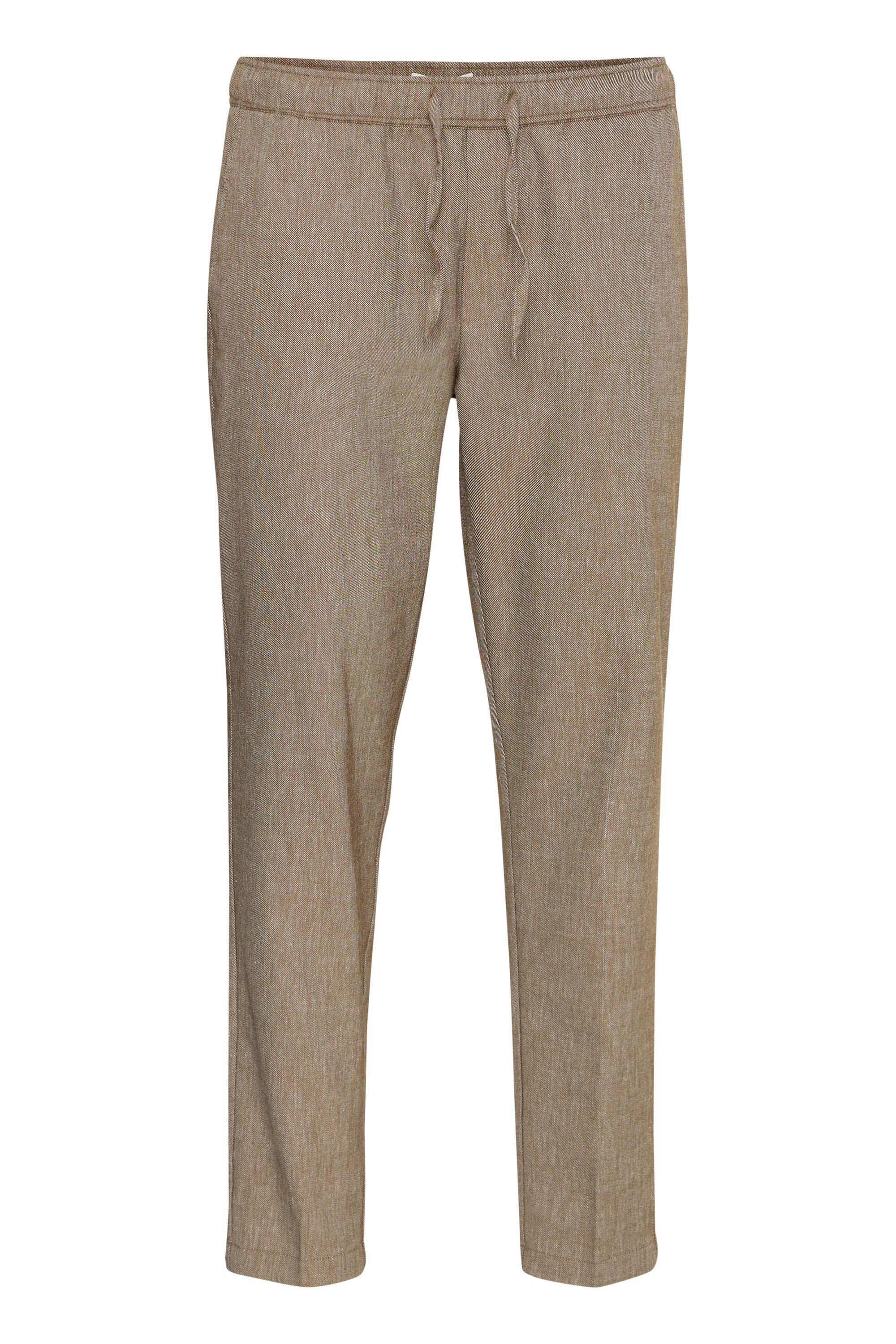 Sweatpants CASUAL FRIDAY "Sweatpants CGPilou", Herren, Gr. 3XL, Länge 34, braun (kangaroo melange), Obermaterial: 35% Polyester Pol. recyc.. 22% Baumwolle CO. 22% Leinen LI. 19% Viskose CV. 2% Elasthan EL., Hosen