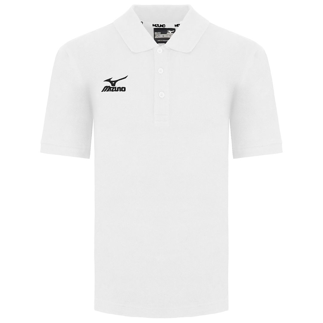 Mizuno Childrens Unisex Pro Kids White Golf Polo Shirt Cotton - Size 8Y | Mizuno Sale | Discount Designer Brands