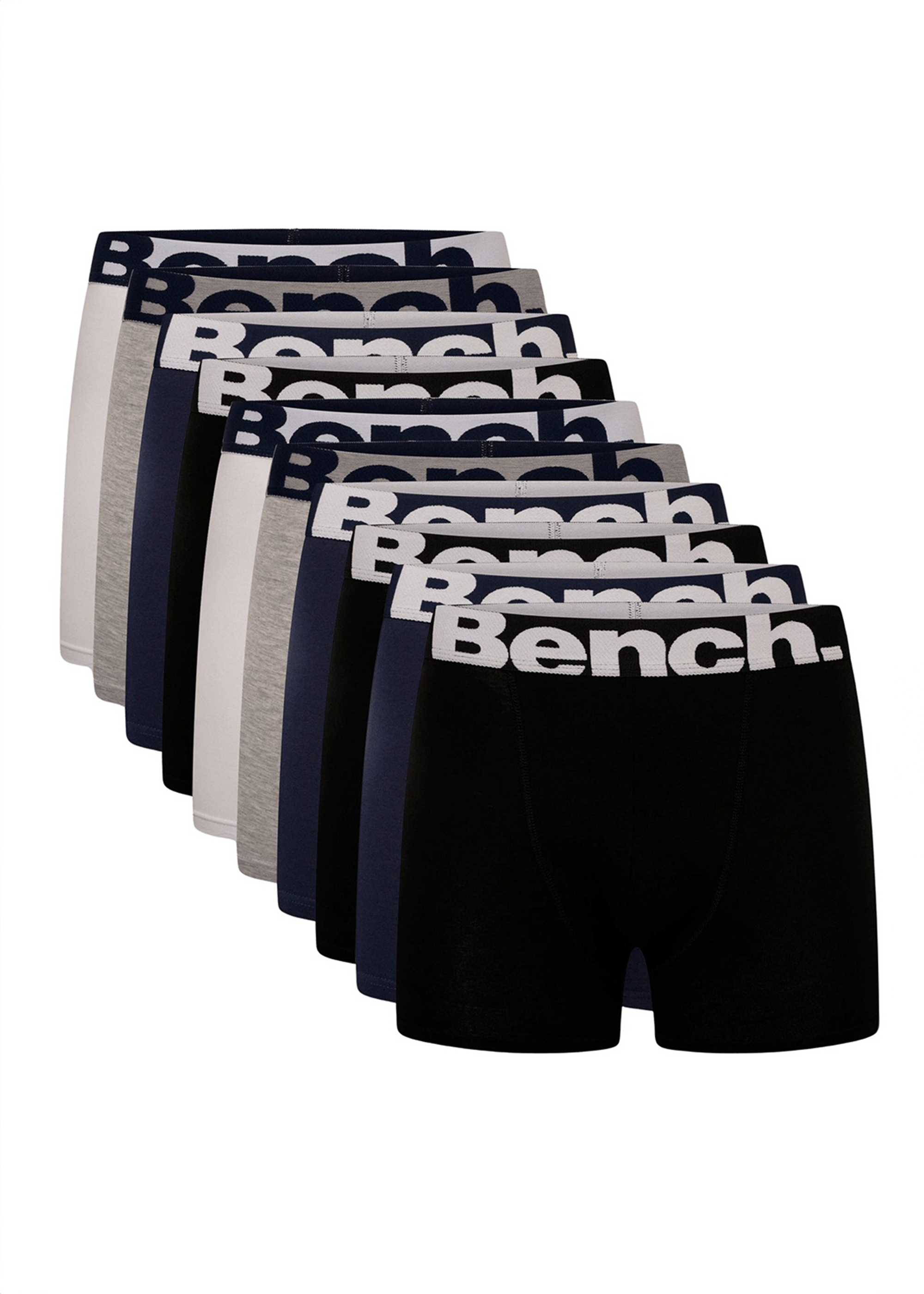 Bench Mens 10 Pack 'yalden' Cotton Rich Boxers - Black - Size X-large | Bench Sale | Discount Designer Brands