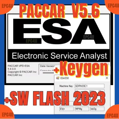 Car software ESA Electronic Service Analyst 5.6 + 2023 SW FLASH FILE with Keygen Unlock PUNLOCK for