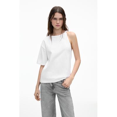 Asymmetric T-Shirt With Knot