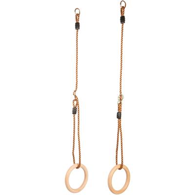 Schaukelsitz SMALL FOOT "Turnringe", beige (natur), Schaukelsitze, Kinder, bis 100 kg, Holz, für Schaukel- und Klettergerüst