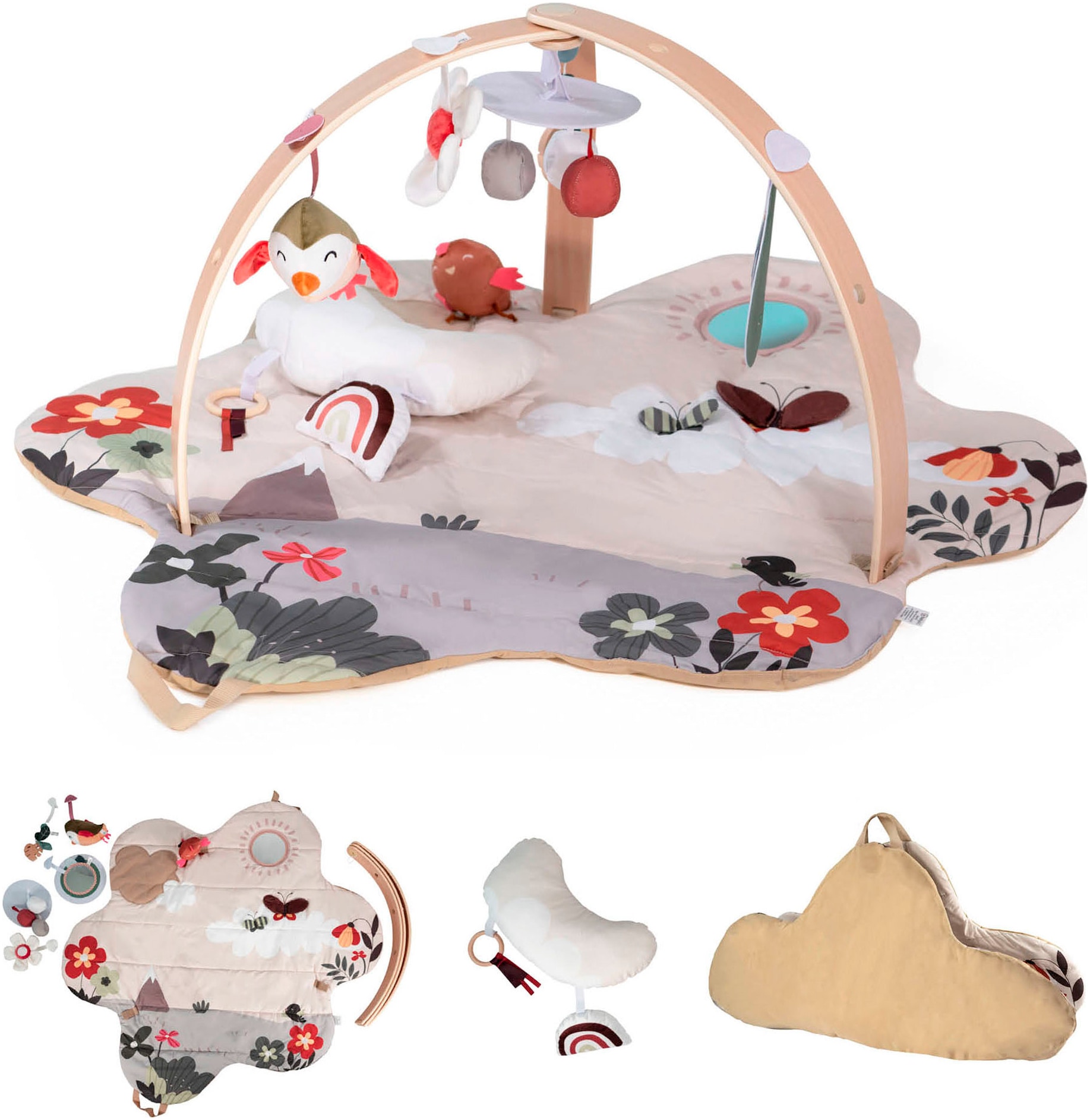 Spielbogen BABYGO "Bianca Flower", bunt (flower), Spielbögen, Baby, 3D-Activity-Spielmatte