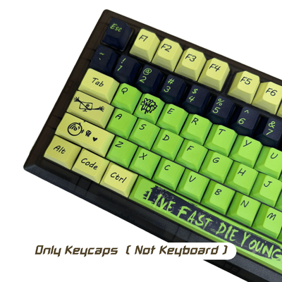 TEMU Switches Layout With 6.25u Spacebar 131 Keys Ansi Us Anime Keycaps Cherry Profile Pbt Dye Sublimation Keyboard Key Caps Set Gaming Accessories For Mechanical Keyboard 61/64/75/84/87/104/108 Image