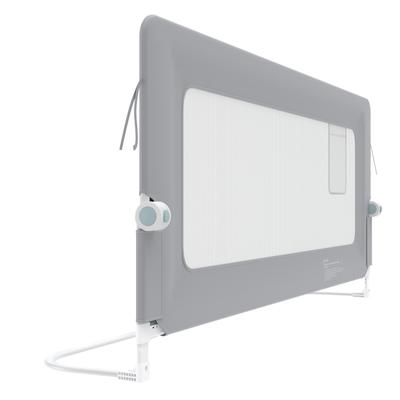TEMU Bed Guard Fall-out Protection Bed Guard Foldable By Surrounds Net Height Adjustable Bed Guard, Grey Image