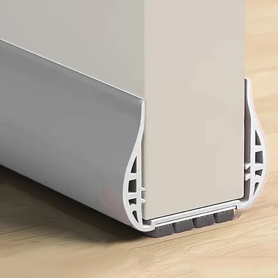 TEMU 1pc Self-adhesive Door Bottom Seal Strip Bedroom Pvc Windproof Soundproofing Eliminator Wind Blocker Door Seal Image