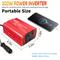 TEMU Lyuan 2000w Power Inverter - 12v To 230v/240v Ac Car Converter With Led Display, 3.1a 4 Usb & 2 Ac Outlets, Red Aluminum Alloy - , Voltage Regulation|| Build Quality