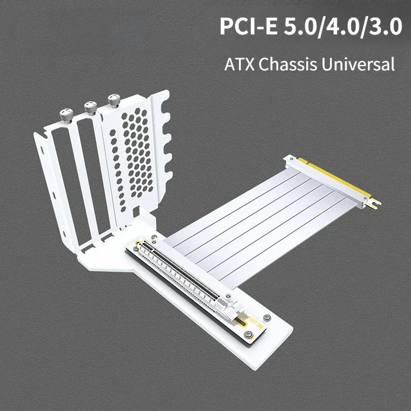 Phanteks PCI Express 5.0 4.0 3.0 Verlängerungskabel PCIe 16X Riser Weißes Gehäuse Universal 7 PCI VGA Vertikale GPU RTX4090 Kartenhalterung Image