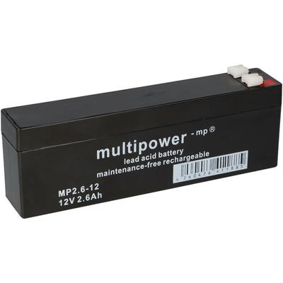 Blei-Akku MP2,6-12 Pb 12V 2,6Ah 4,8mm Faston - Multipower Image