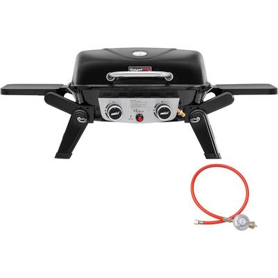 Royal Gourmet - 2-Brenner Tragbarer Gasgrill, 5 kW Tischgrill mit klappbaren Seitentischen, Image