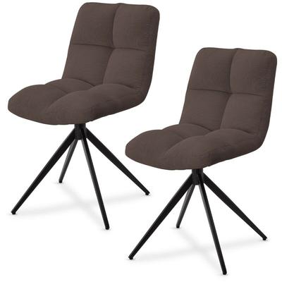 Drehstuhl Dallas - Esszimmerstühle, drehbar, Cord Bezug, Stuhl 120 kg belastbar, Stühle, Esszimmer Image