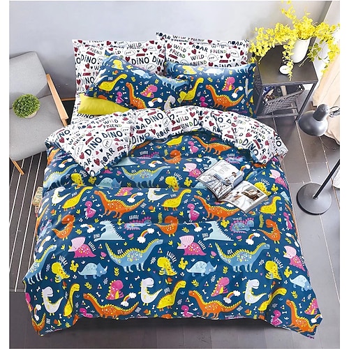 Bettbezug mit Blumenmotiv im Boho-Stil in voller Größe, Bettwäscheset mit böhmischen Linien, Bettsets mit aztekischen Linien, geometrischer Bettbezug, weicher, leichter Bettbezug mit 2 Kissenbezügen für den Sommer und Frühling Image
