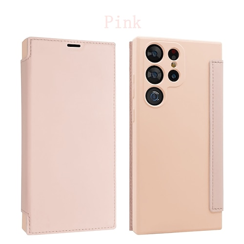 Handy Hülle Handyhüllen Für S25 S24 S23 Ultra Plus S22 Plus Ultra Rückseite Mit Ständer Kartenfach Stoßfest Retro TPU PU-Leder Image