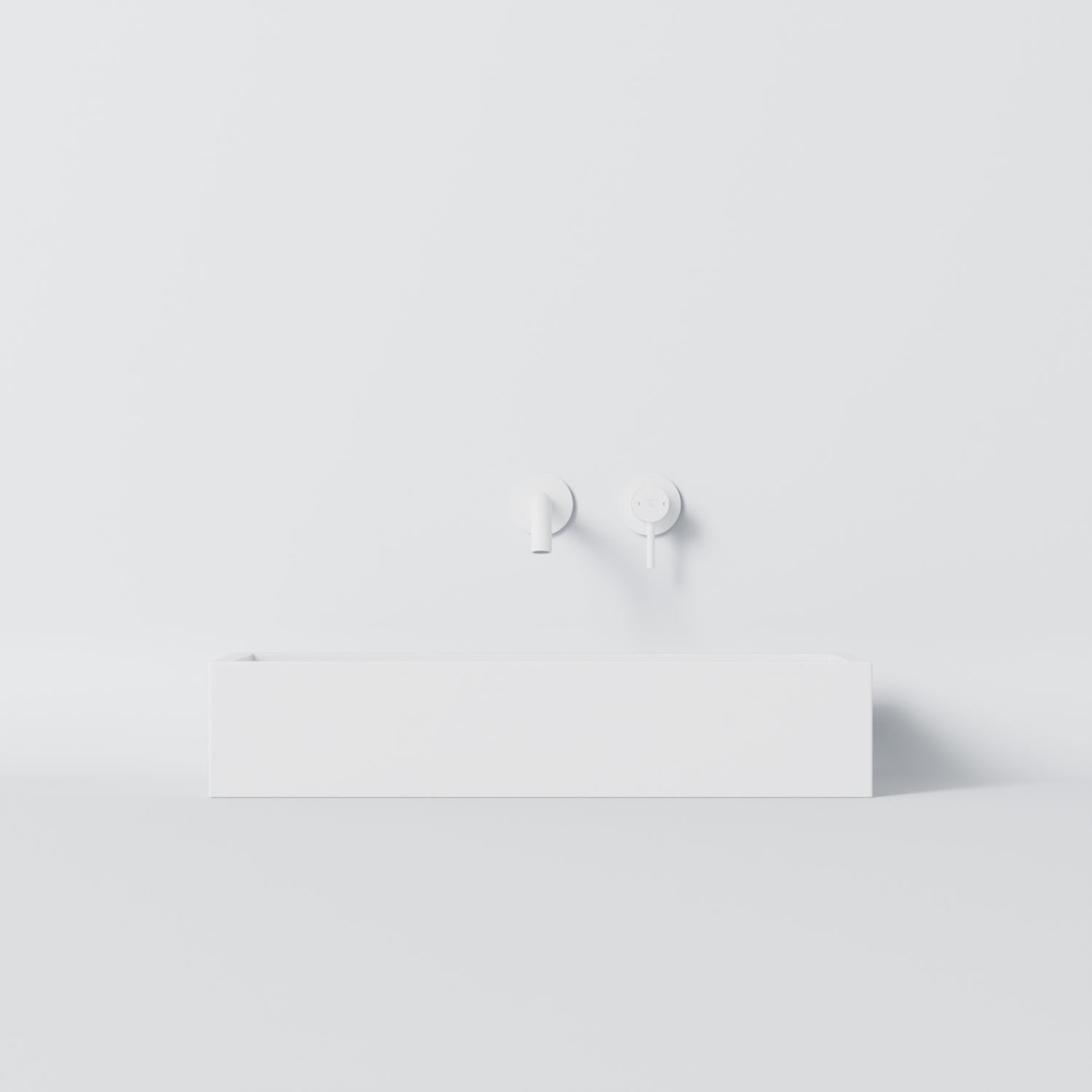 Steinberg Serie 440 Aufsatzwaschtisch, eckig, ohne Überlauf und Ablaufgarnitur, 760mm x 380mm x 155m 4407320W Image