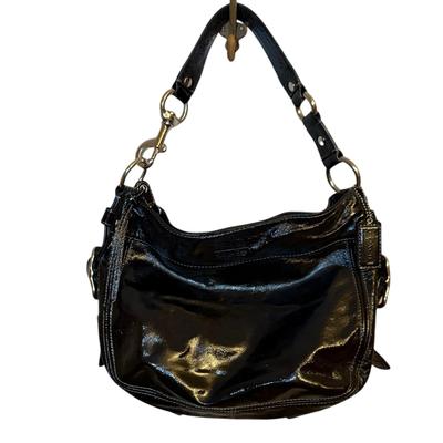 Coach Bags | Coach Women's Vintage Zoe Hobo Patent Leather Handbag Coach 12735 | Color: Black | Size: Os