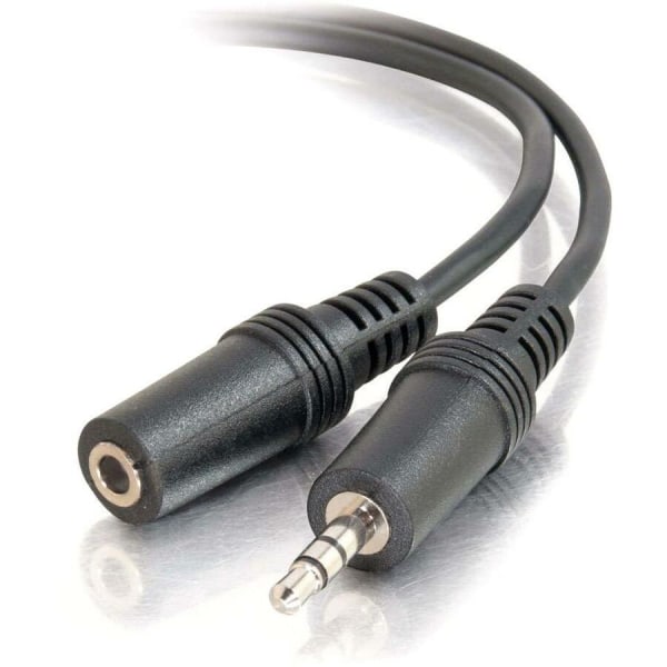 C2G 1.5 Ft 3.5Mm M/f Stereo Audio Extension Cable - Mini-Phone Male Stereo - Mini-Phone Female Stereo - 1.5 Ft - Black