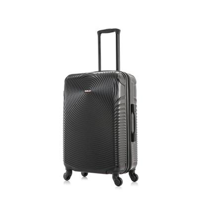 Dukap Abs Hardsided Spinner Inception Suitcase, 26"h X 16-15/16"w X 10-1/4"d, Black