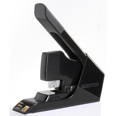 Bostitch Ez Squeeze 130-Sheet Heavy-Duty Stapler With Antimicrobial Protection, Black