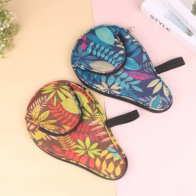 1Pc Tischtennis Schläger Tasche Tragen-Beständig Kürbis Schläger Pingpong Paddel Tasche Bunte Tischtennis Schläger Fall Paddel beutel Image