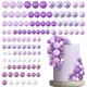 108 pezzi palline cake topper cupcake topper torta fai da te inserto topper palline per torta in schiuma decorazione di cottura per la decorazione dell'anniversario di matrimonio