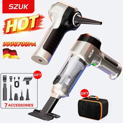SZUK Car Vacuum Cleaner 9998700PA High Pressure Portable Handheld Powerful Mini Cordless Car Appliance Cleaning Vacuum Cleaner