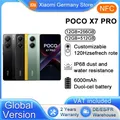 Versione globale POCO X7 Pro 5G Smartphone 5G 256GB / 512GB Dimensity 8400-Ultra 90W carica 6000mAh batteria IP68 NFC 5G Xiaomi NFC