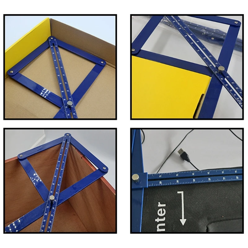 Eckwinkelfinder Präzise Messung Gehrungswinkel-Messlineal Kompakte Größe M4YD Image