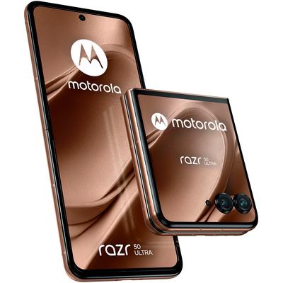 MOTOROLA Smartphone "razr50 ultra", braun (mocha mousse), 512 GB, Mobiltelefone