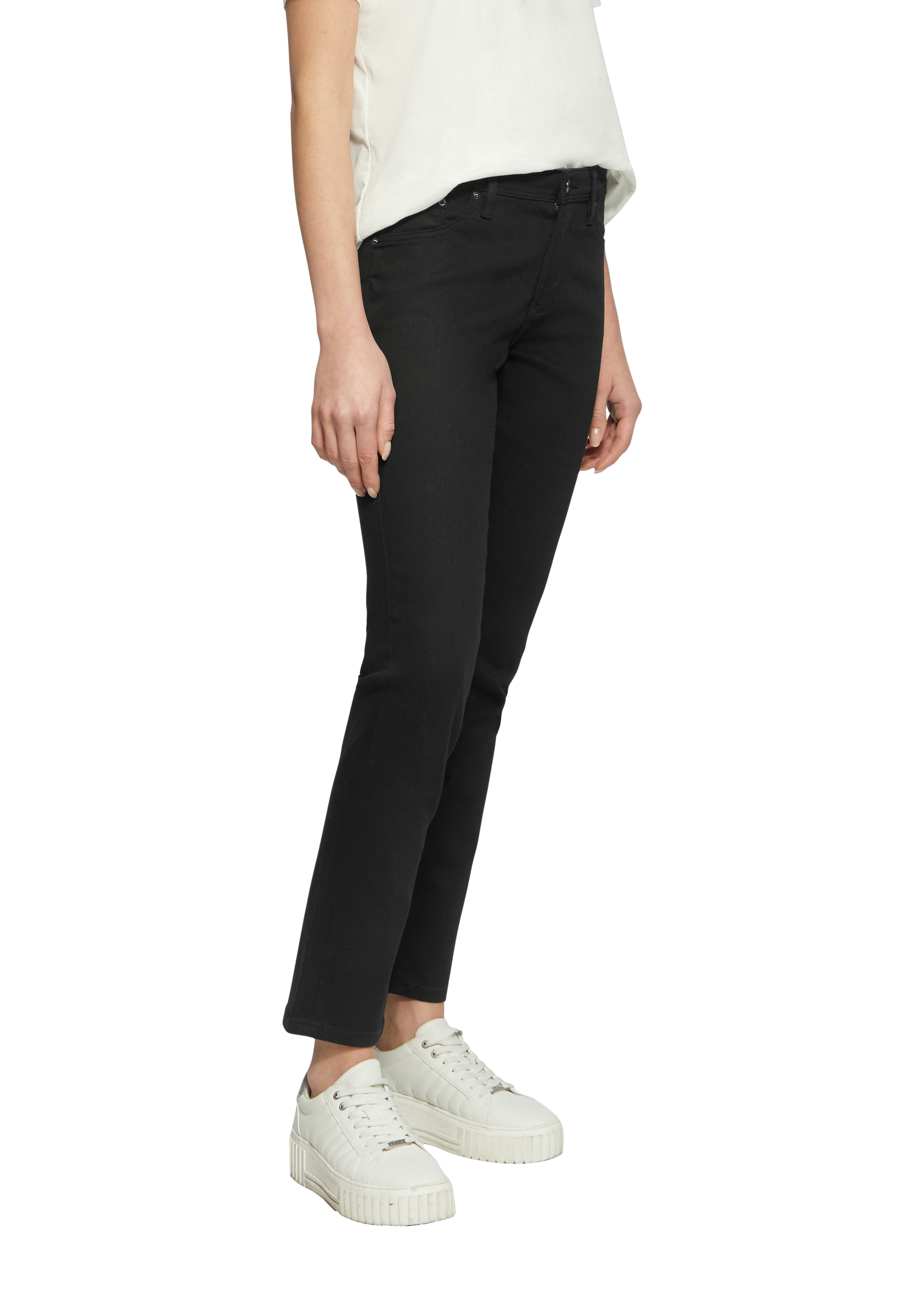 Slim-fit-Jeans S.OLIVER "Betsy", Damen, Gr. 46, Länge 30, schwarz, Denim/Jeans, Obermaterial: 50% Baumwolle, 40% Viskose, 8% Polyester, 2% Elasthan, casual, slim fit, Jeans, mit Stretch