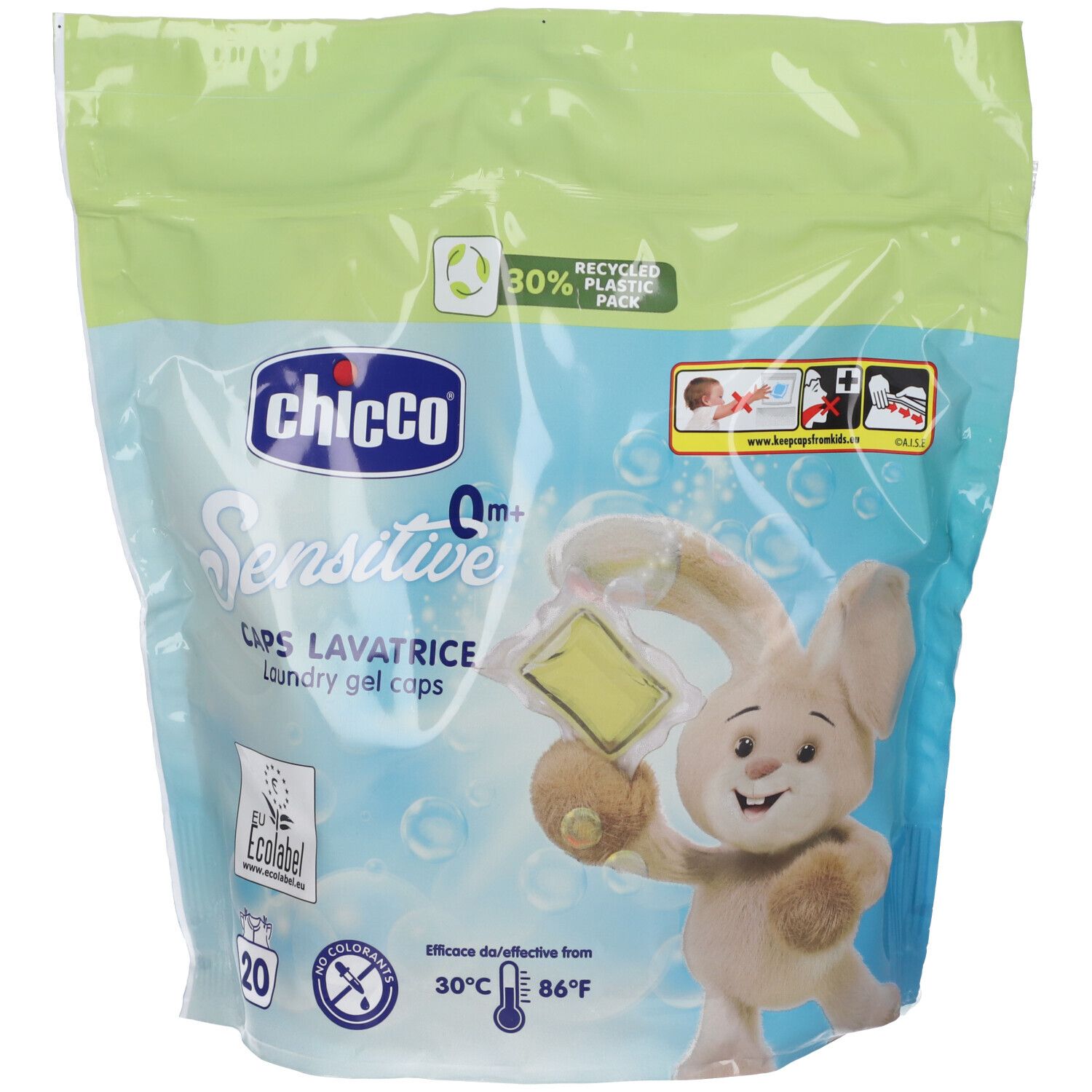 Chicco Detersivo Sensitive Pods Lavatrice Capsule
