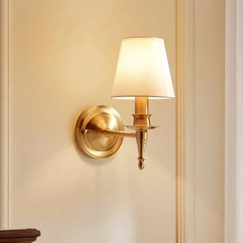 Voll kupfer amerikanische Wand leuchte Spiegel Licht moderne LED Wand leuchte für Wohnkultur Wohnzimmer Schlafzimmer Wand leuchte Industrie leuchte