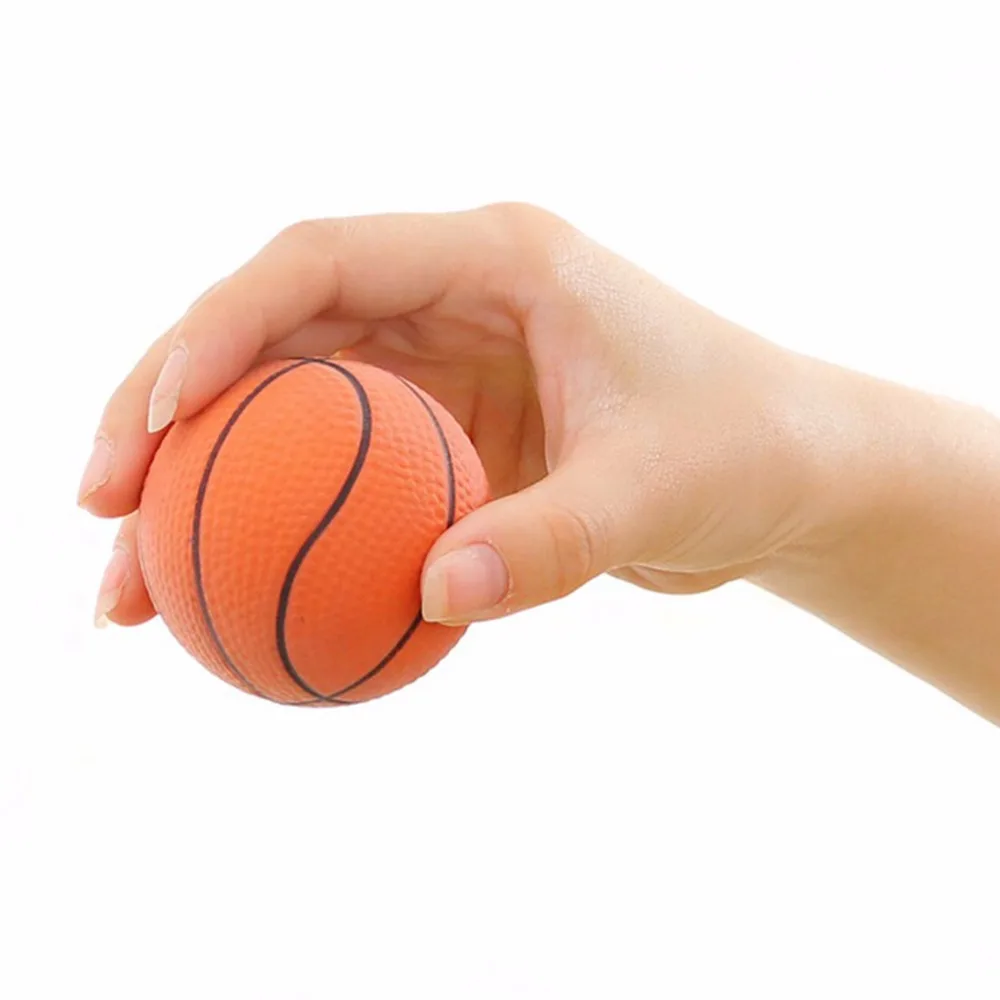 1pc 6,3 CM Basketball Orange Hand Handgelenk Übung Stress Relief Squeeze Weiche Schaum Ball Gesundheit Pflege Hohe Qualität