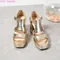 Gladiator Block Heel Sandals Women Platform Pumps Summer 2025 Sexy Thick Shoes for Office Model High Heels Gold Silver Sandalias