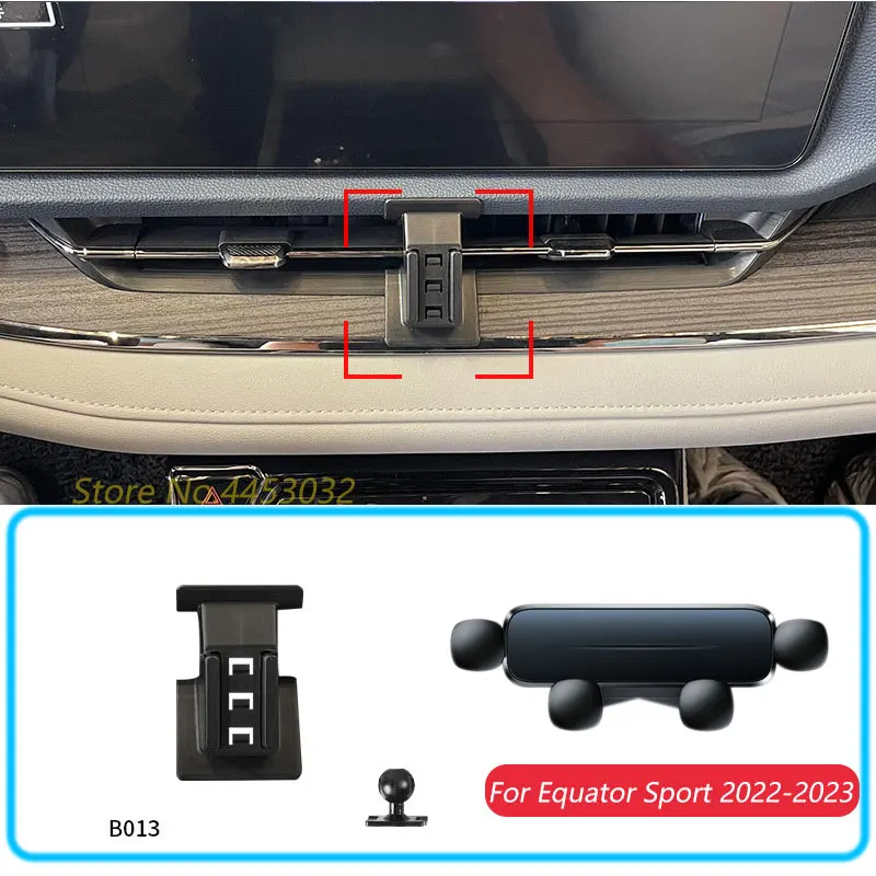 Autotelefon halter für Ford Äquator Sport 2014-2018 Schwerkraft ständer halterung horizontale mobile Halterung Zubehör mit Sockel Image