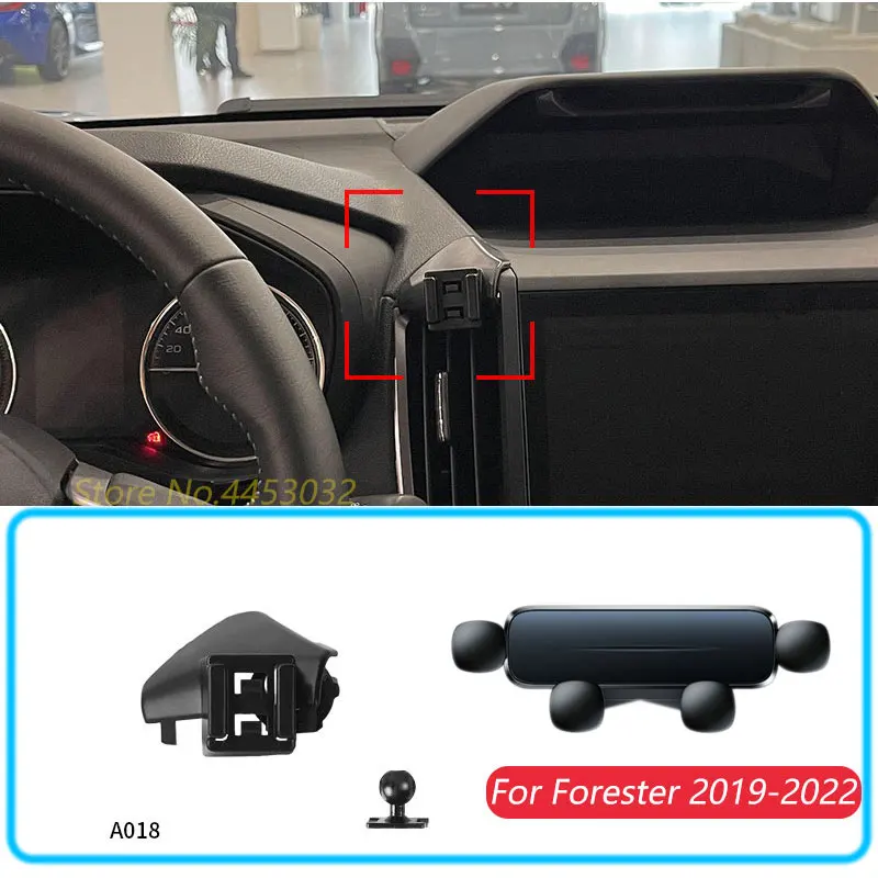 Auto Telefon Halter Für Subaru Forester 2019-2022 Schwerkraft Ständer Halterung Unterstützung Horizontale GPS Mobile Halterung Zubehör Mit basis Image