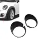 Black Front Fog Light Cover Fog Light Trim Ring for MINI Cooper R55 R56 R57 R58 R59 51117248791 51117248792 Car Accessories