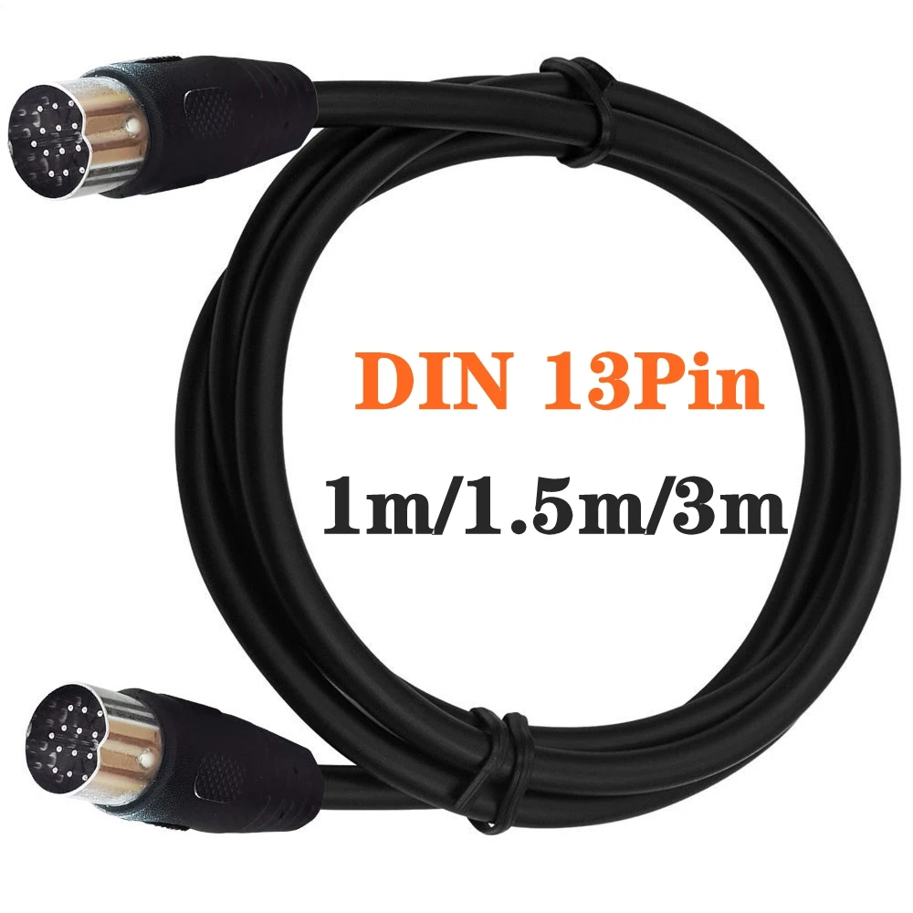 1M 1,5M 3M 13 Pin DIN Kabel Stecker auf Stecker Buchse S-Video Power Din Signal Verlängerung MIDI DIN 13Pin Schönheit Ausrüstung Bühnenkabel Image