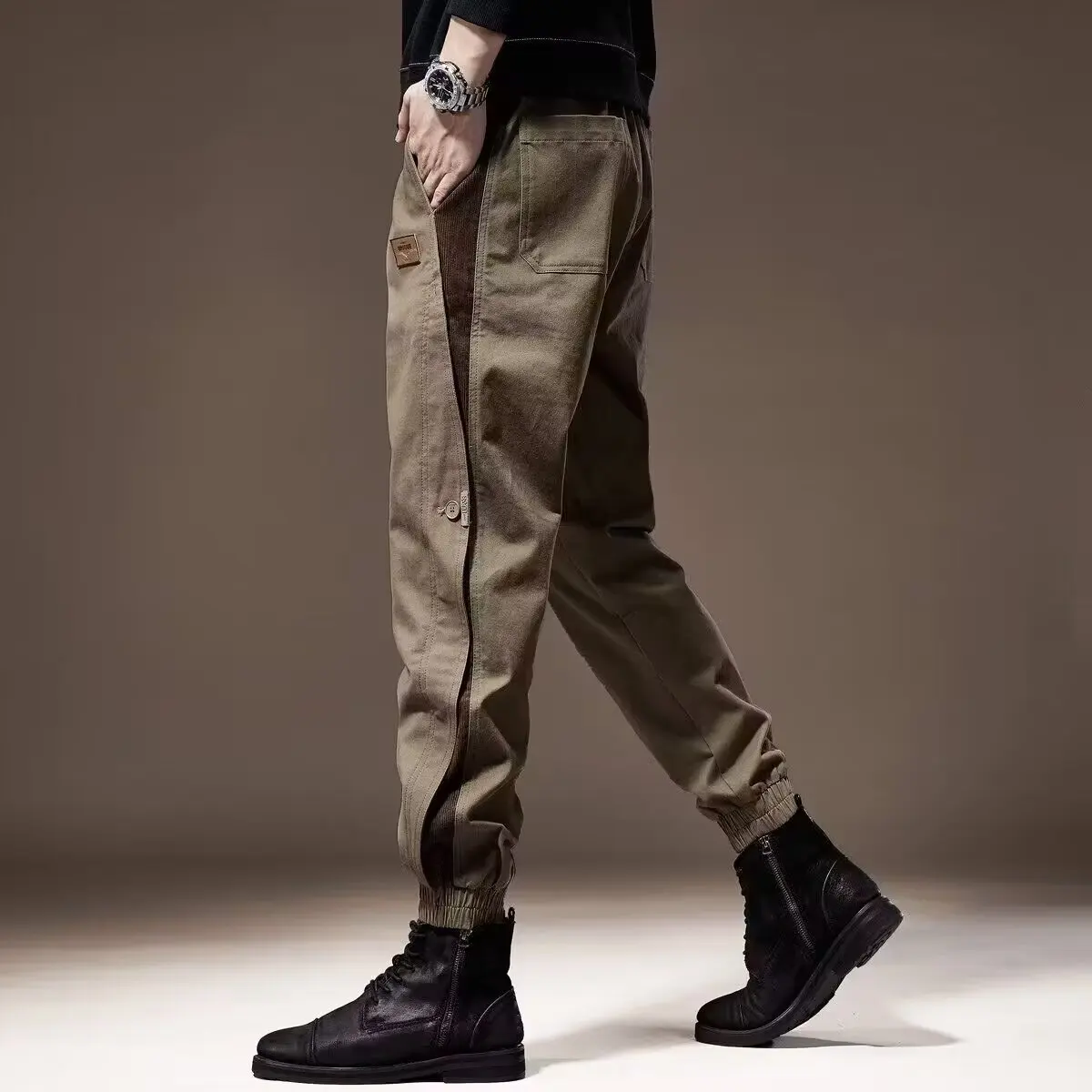 Neue Herren hose vielseitige trend ige elastische lose Frühling und Herbst Stil Harun Workwear Freizeit hose Herrenmode Jogger Männer Image