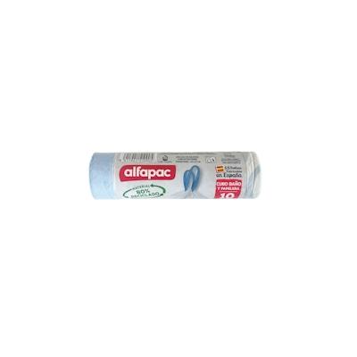 Alfapac - Pack mit 40 Rollen von 15 Müllbeuteln, 10L, 45x47cm Selbstverschluss (insgesamt 600 Müllbeutel) Image