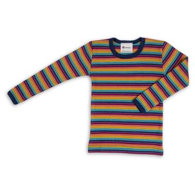 Engel - Kinder Unterhemd L/S - Merinounterwäsche Gr 104 bunt Image