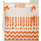New Arrivals Zig Zag Tangerine 2 Piece Baby Crib Bedding Set
