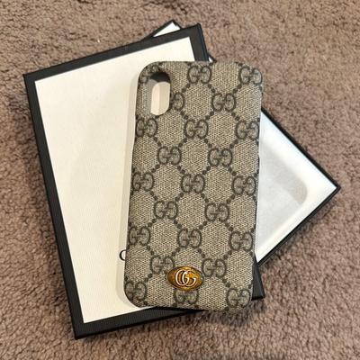 Gucci Cell Phones & Accessories | Gucci Monogram Iphone Case | Color: Black/Gray | Size: Iphone Case